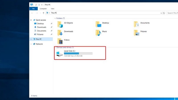 File Explorer không còn thấy ổ D hoặc E xuất hiện