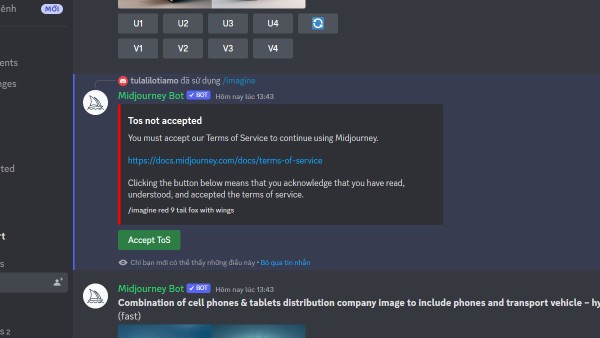 Nhấn Enter hoặc nút gửi