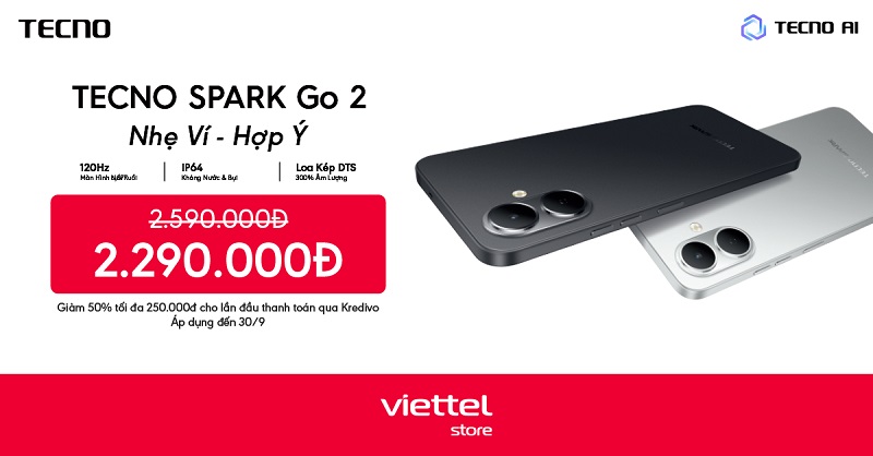 mở bán TECNO Spark Go 2