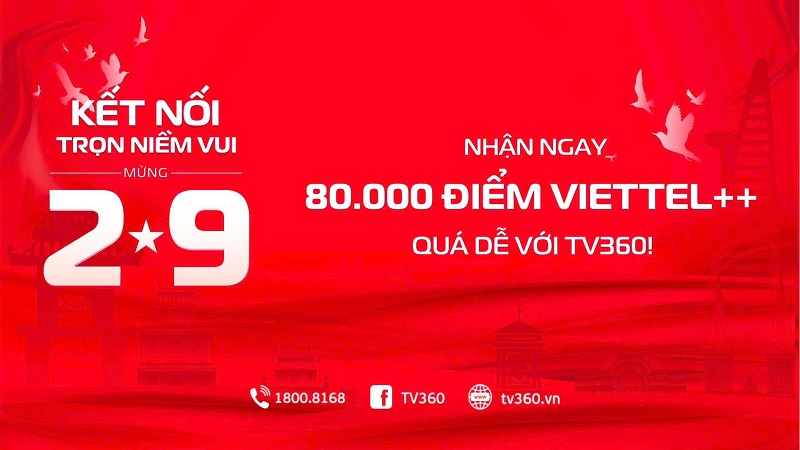 Nhận ngay 80.000 điểm Viettel ++