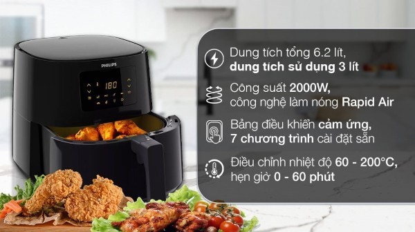 Nồi chiên không dầu Philips HD9270/90