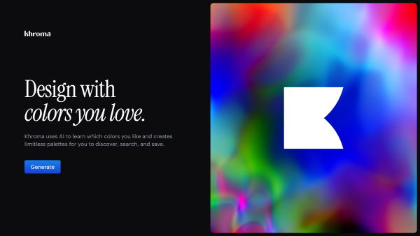 Công cụ thiết kế AI Khroma 