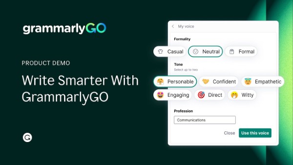 Ứng dụng GrammarlyGO