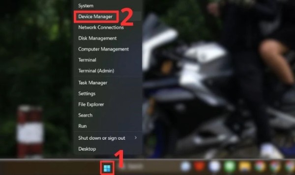 Chọn Device Manager