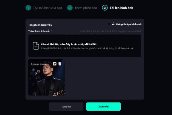 Chọn “Xuất bản” sau khi hoàn tất