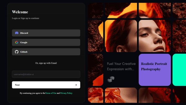 Chọn đăng nhập ài khoản bằng Gmail hoặc Discord