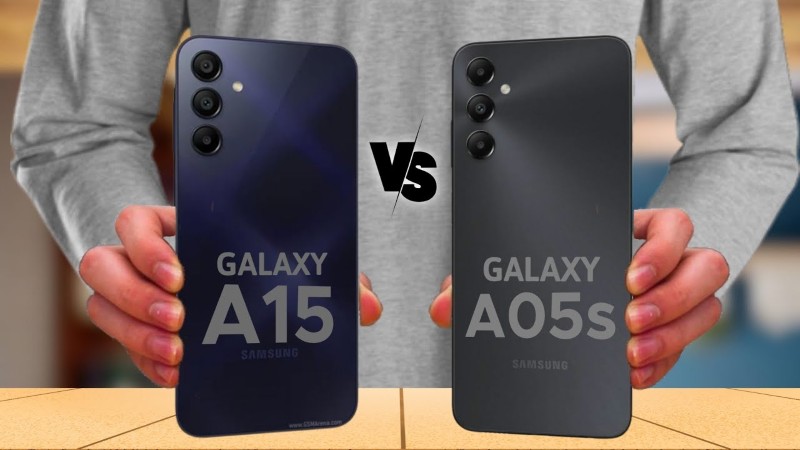So sánh thiết kế Galaxy A15 5G và A05s