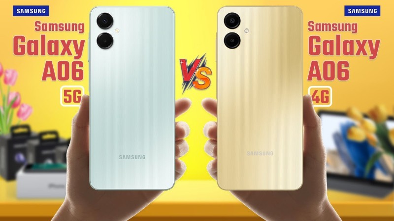 Bảng thông số kỹ thuật so sánh Samsung Galaxy A06 và A06 5G