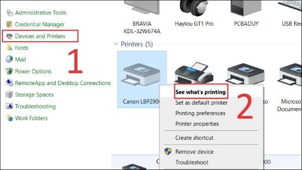 Mở See what’s printing