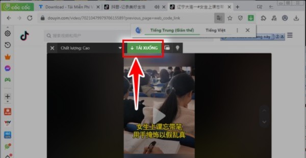 Nhấn “Tải xuống” để download