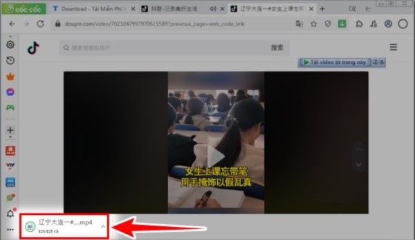 Video đã được lưu