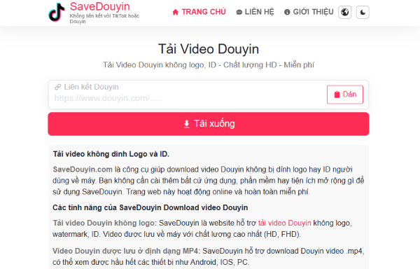 Công cụ SaveDouyin