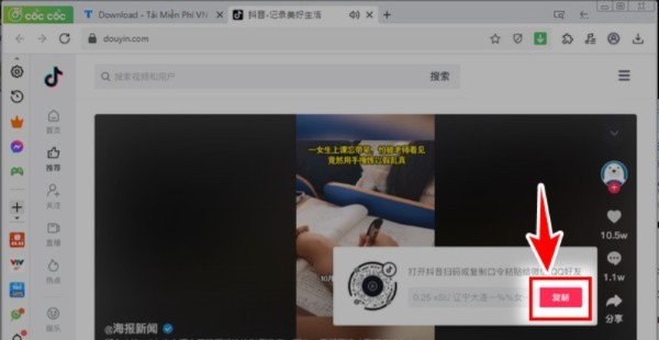 Sao chép đường link video