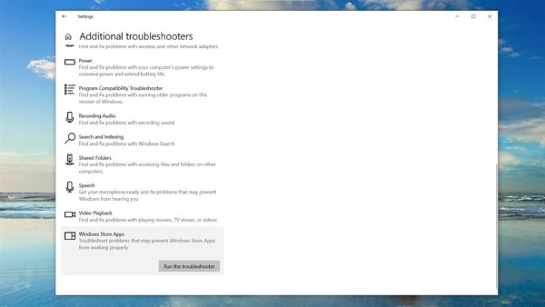 Chọn Additional troubleshooters > Run the troubleshooter