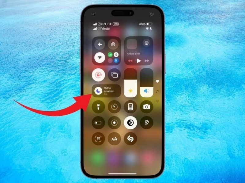 tắt chế độ không làm phiền trên iphone