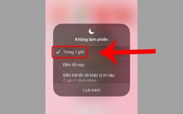 tắt chế độ không làm phiền trên iphone