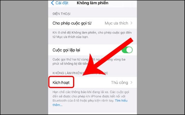 tắt chế độ không làm phiền trên iphone