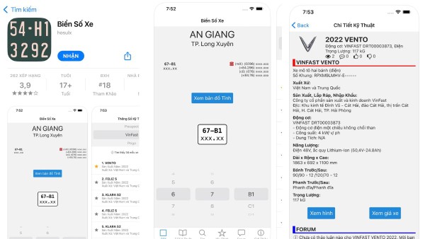 App Biển Số Xe cho iOS