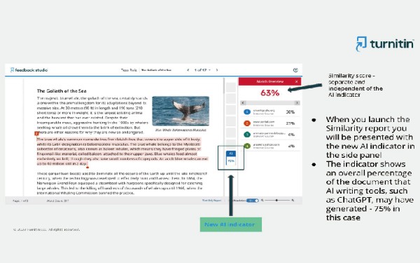 Turnitin tích hợp tính năng nhận diện văn bản do AI tạo ra