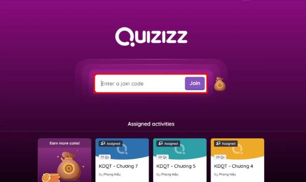 Nền tảng ứng dụng AI Quizizz 