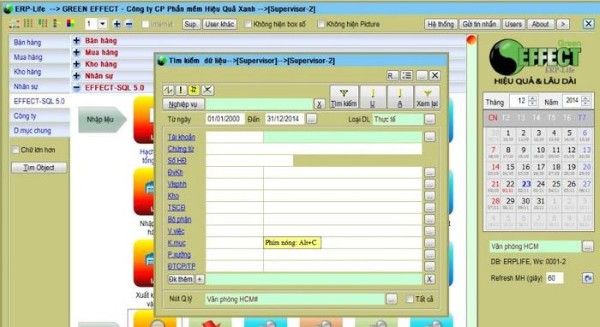 Công cụ Effect Accounting