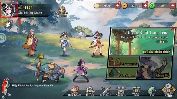 Nhấn vào Tài khoản