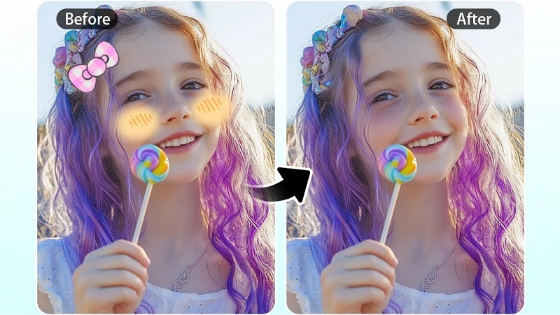 xóa sticker trên ảnh