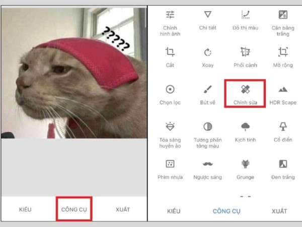 Nhấn “Chỉnh sửa”