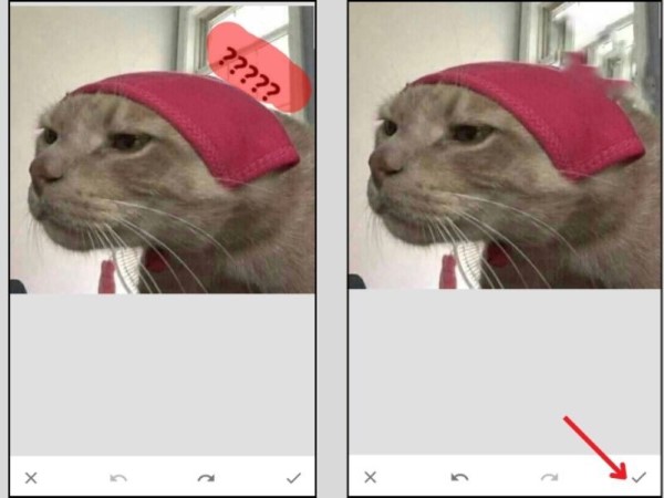 Nhấn dấu tích và chọn “Xuất”