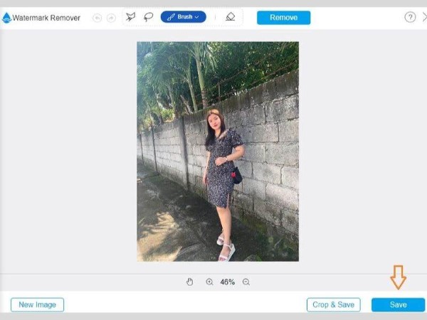 Nhấn “Lưu hình ảnh” sau khi hoàn thành chỉnh sửa