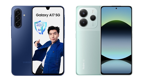 So sánh Samsung Galaxy A17 5G và Xiaomi Redmi Note 14 5G