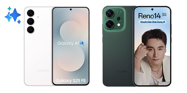 So sánh Samsung Galaxy S25 FE và OPPO Reno14 5G