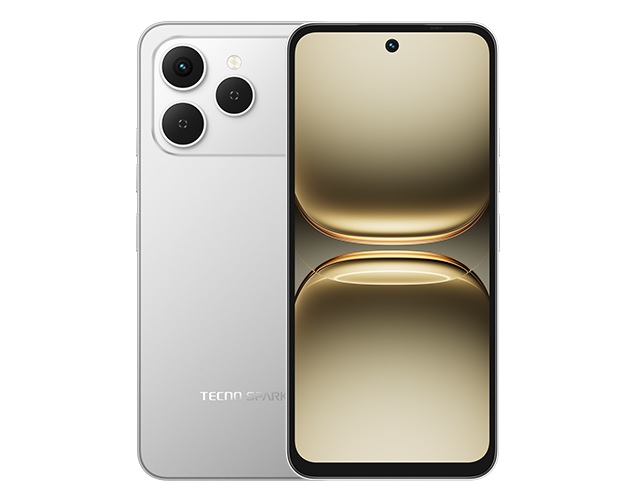 TECNO Spark 40 màu xám tinh tế, chuyên nghiệp