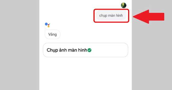 Nói “Chụp màn hình” 
