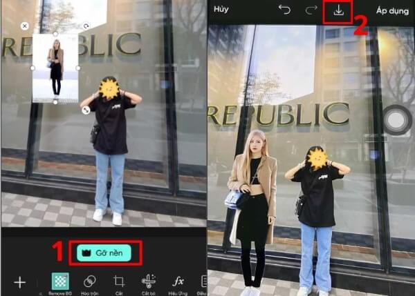 Sử dụng công cụ Gỡ nền