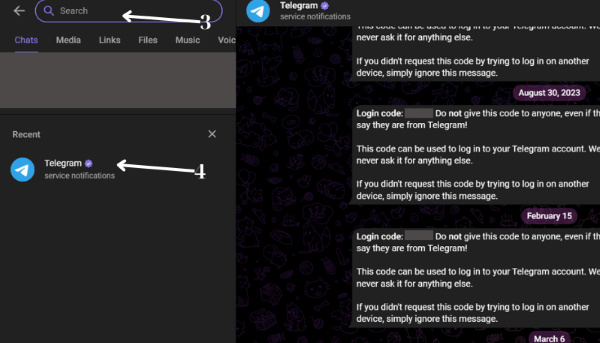 Nhập tên nhóm chat bị ẩn