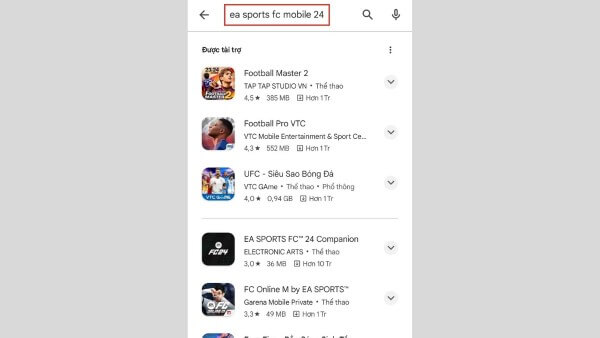 Tìm kiếm từ khóa “EA SPORTS FC”