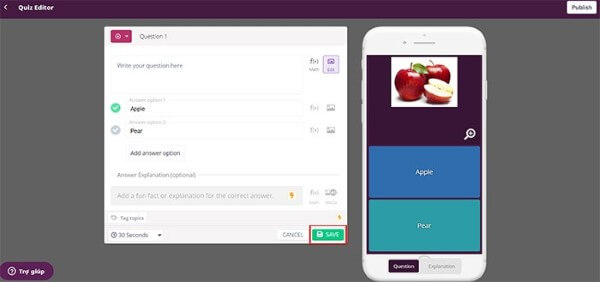Nhập câu hỏi và đáp án với chủ đề mong muốn