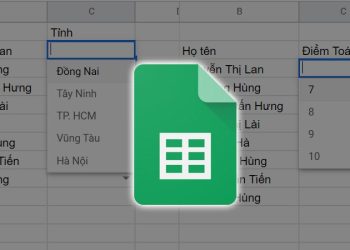 cách tạo lựa chọn trong google sheet