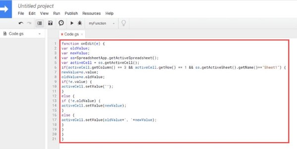 Cao chép và dán đoạn mã macro cần dùng
