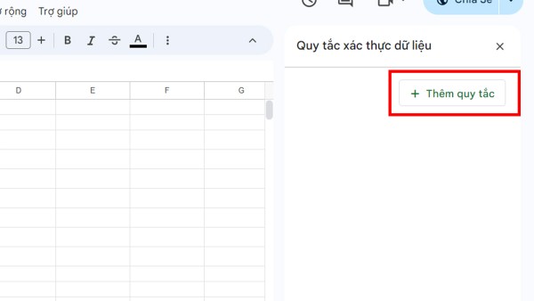 Chọn Thêm quy tắc