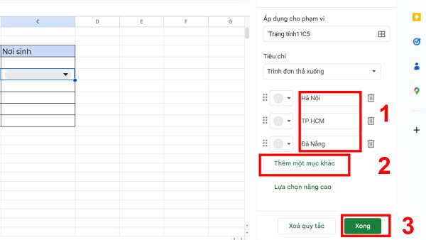 Chọn Thêm một mục khác
