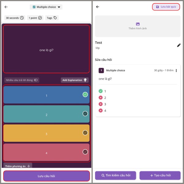 Đánh dấu đáp án đúng 