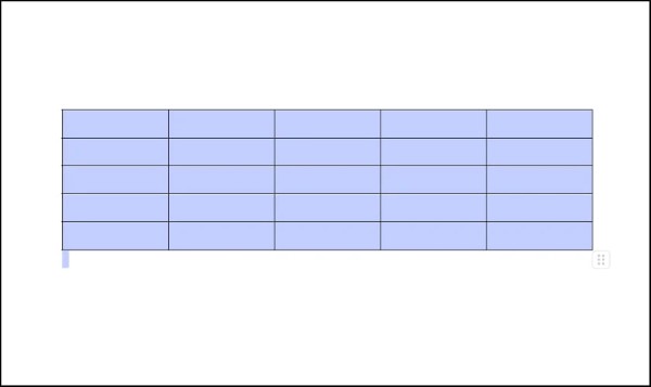 Chọn toàn bộ bảng hoặc những ô muốn xóa viền