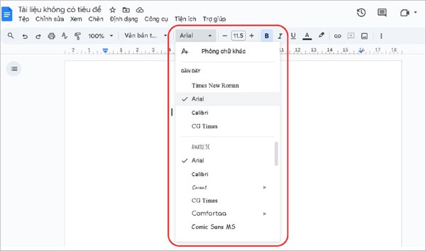 Sử dụng font phổ biến để tránh gặp lỗi