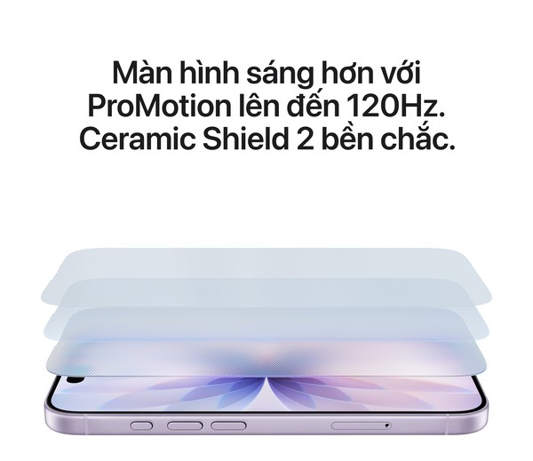 iPhone 17 với Ceramic Shield 2 bền chắc