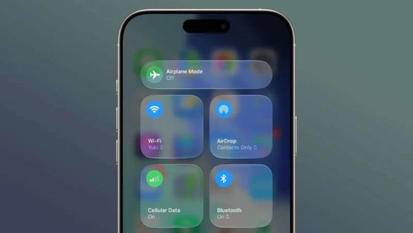 Control Center trên iOS 26 Beta 3 có màu sắc tươi sáng hơn