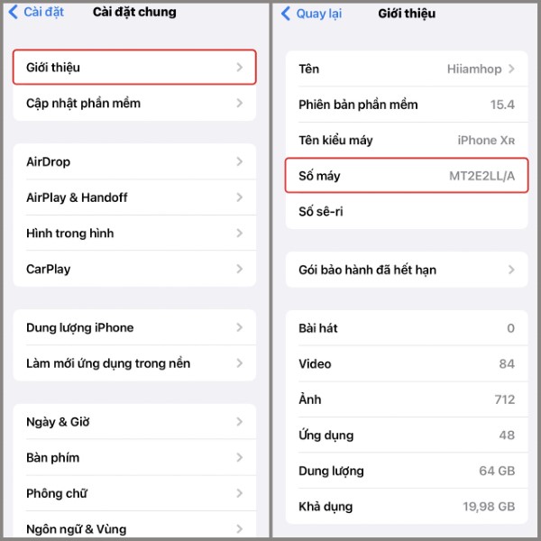 Các bước nhận biết iPhone của nước nào