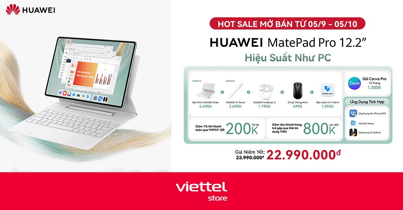 mở bán Huawei Matepad Pro WF7