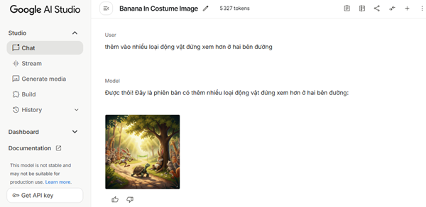 Ngoài ra, bạn cũng có thể yêu cầu hệ thống thay đổi ảnh nền, bố cục, chỉnh sửa chủ thể theo ý muốn